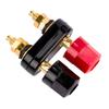 1Pcs Dual Jack Socket Banana Plug Connector