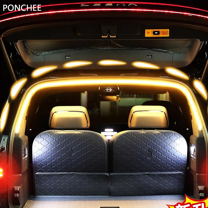 For ZEEKR 9X 2025-2026 Trunk Light Strip The Trunk Ambient Light Sensor LED Lighting Automobile Modification Supplies Safety