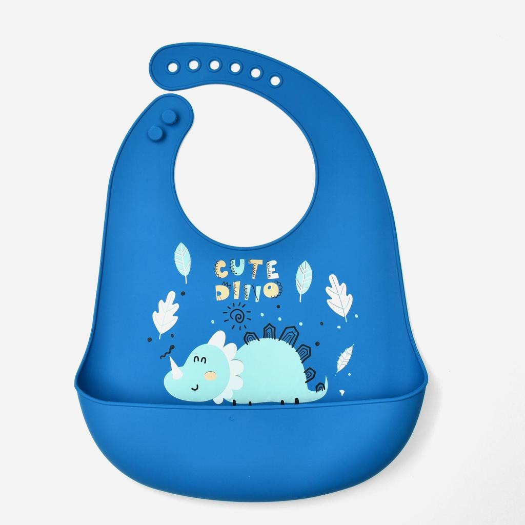 Babador de silicone à prova d'água para bebês - Babador de arroz descartável grande