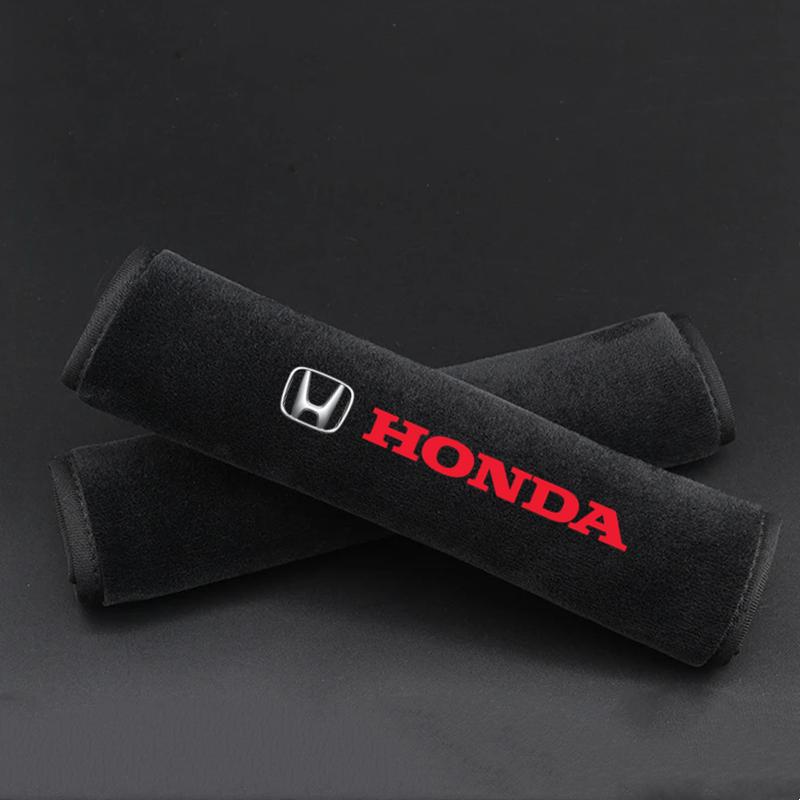 Car seat belt leather Shoulder Protector Safety Belt For Honda Civic xrv hrv crv brv City Accord Fit Jazz Insight Car Sticker EB1