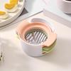 Egg Slicer for Hard Boiled Eggs Stainless Steel Egg Cutter Strawberry Slicer Kitchen Gadget for Salads Dishes Snacks