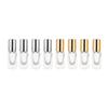 3/6/9ml Empty Glass Perfume Bottle Stainless Steel Roller Ball DIY Portable Travel Essential Bottle