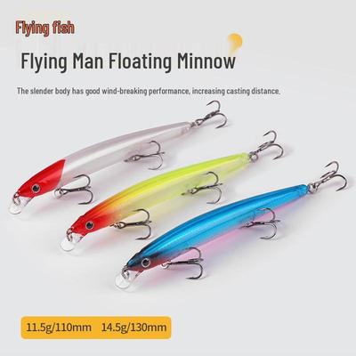 Fliegender Minnow Long-Cast Laser Köder für Süßwasser- und Salzwasserfischerei