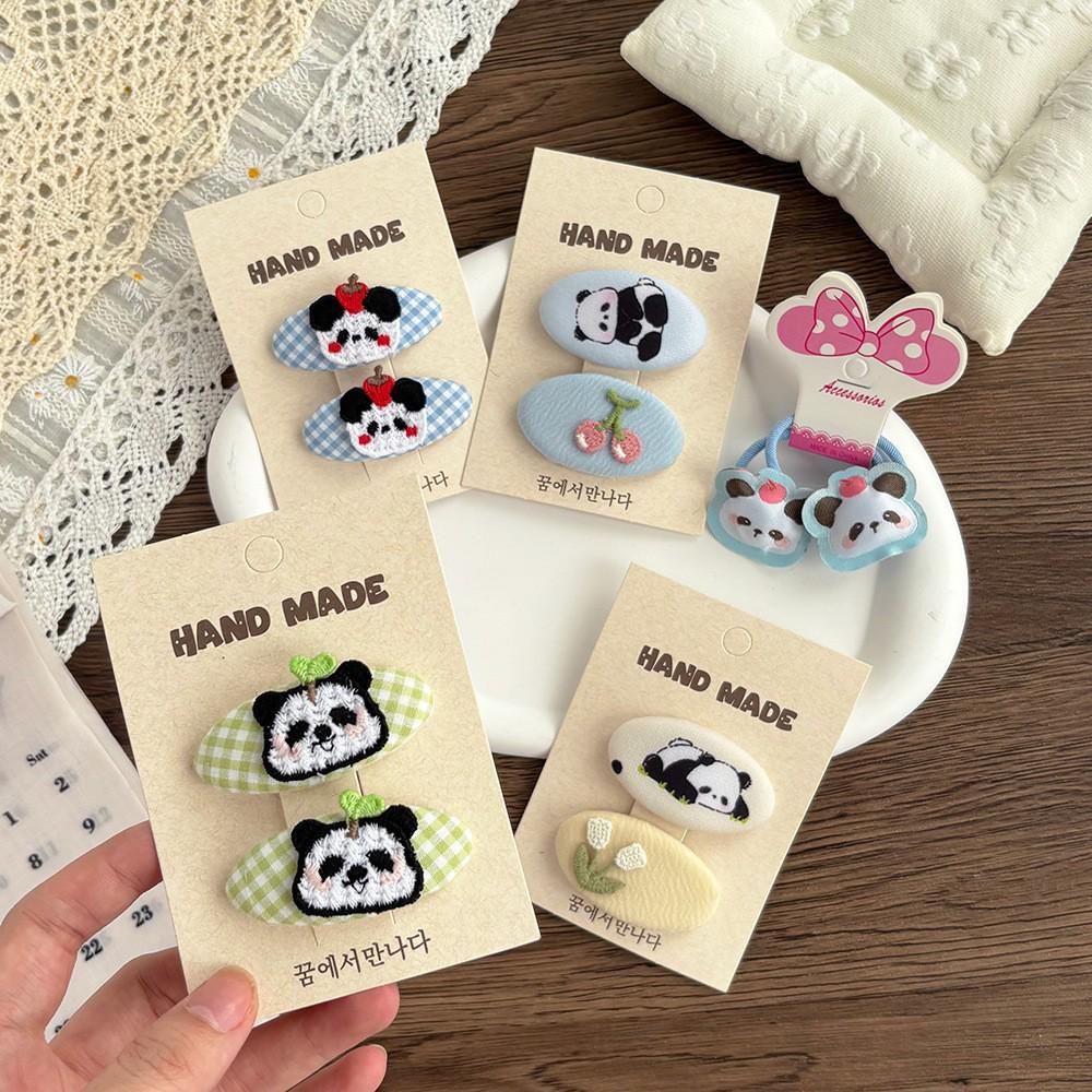 Adorable Fruit Embroidery Hair Clips for Babies - No Damage, Perfect for Children's Hair Styling