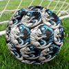 1 Stück Yin Yang Wölfe Thema Fußball, Größe 5, Leichtes PVC, Outdoor Trainingsfußball, Geschenk c6574