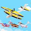 LED Light DIY Assembly Hand Throw Electric Glider Flying Airplane Model Kids Toy