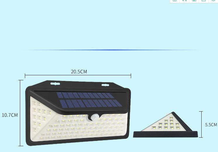 Solar Powered Motion Detection LED Wall Light RR-3M102