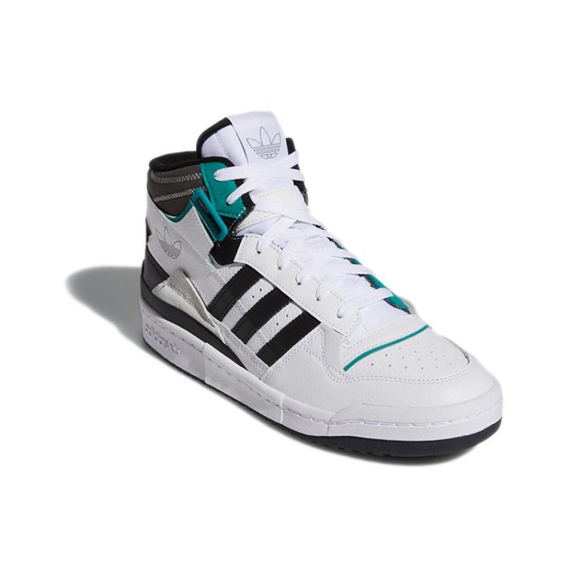 Adidas Originals Unisex Forum Exhibit Mid White/Black Sneakers H01921