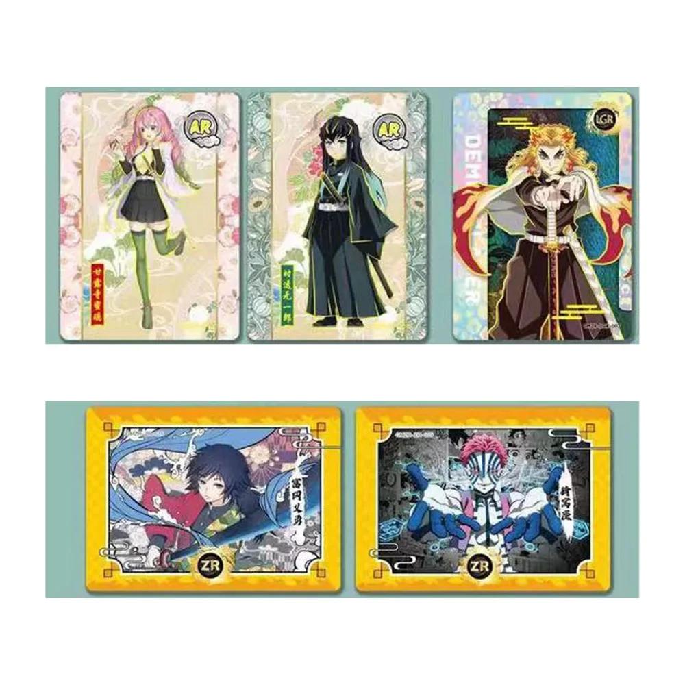 Nouvelle édition Boîte de boosters Cartes Demon Slayer Personnage de jeu Anime Rare Carte de la Collection Diamant Rare Et Cadeaux de fête de Noël