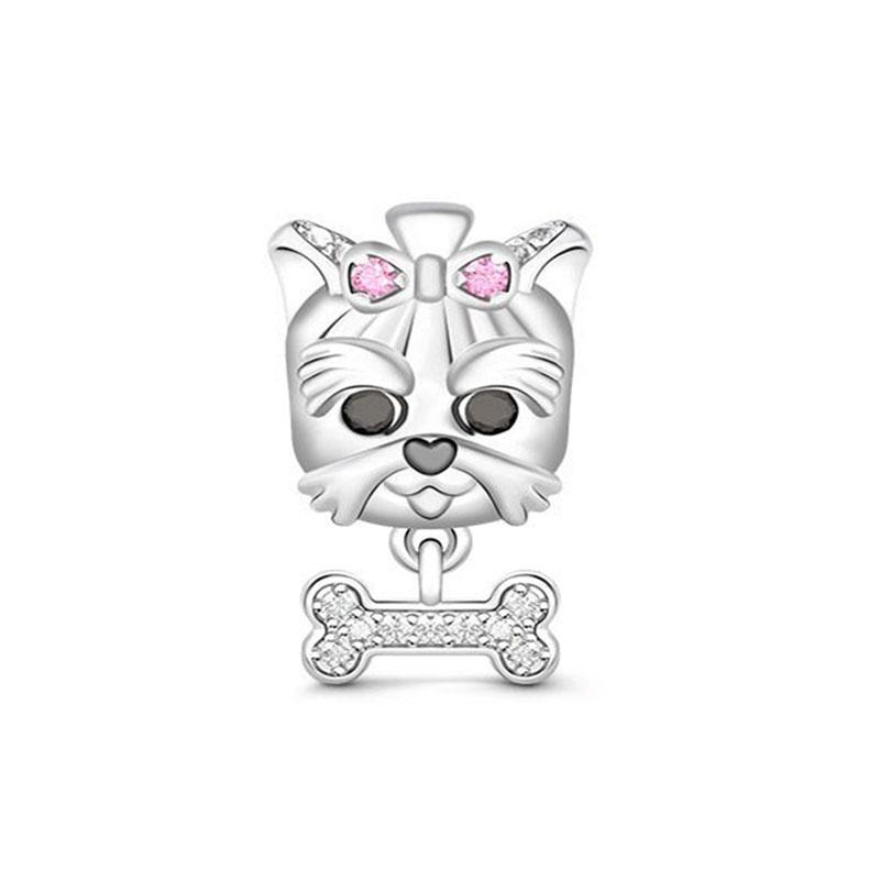 Europe New Copper Spring Flower Bee Charm Cute Cow Duck Cat Snake Dog Bead Fit Original Bracelet Jewelry For Gift