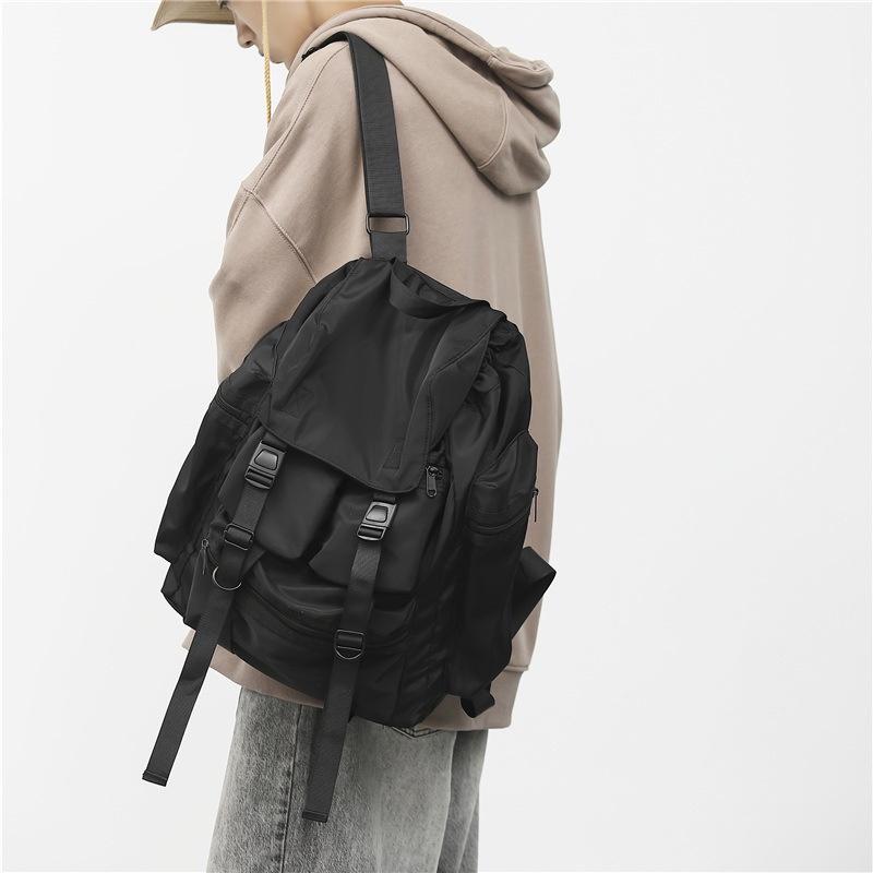Large Capacity Oxford Fabric Backpack For Men Street Fashion Trend Wear-resistant Multiple Pockets