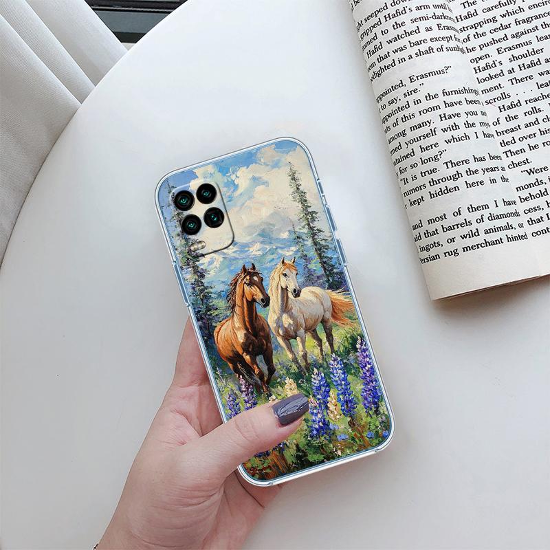 

Fine Horse Transparent Phone Case for Motorola Moto G10 G20 G30 G31 G32 G34 G35 G41 G42 G50 G51 G52 G55 G60 G60S G62 G71 G72 G75 Motorola Moto G30