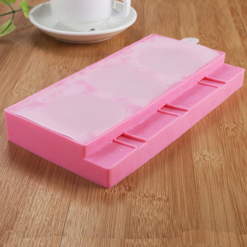 Homemade Silicone Cartoon Cute Ice Pop Molds Popsicle Molds Ice Trays Ice Cream Maker Frozen Holder Mould Kitchen Tools