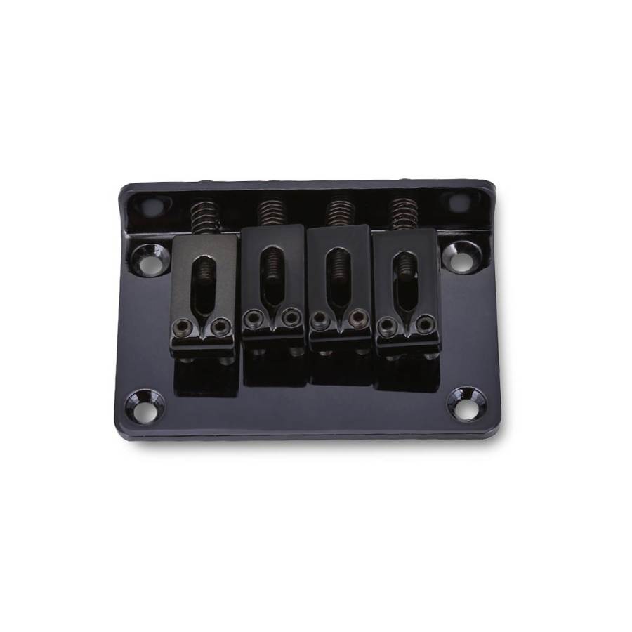 4-String Saddle Bridge Durable Fixed Bridge Replacement Parts for Cigarbox Guitar Electric Guitars Bass Ukulele