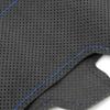 Suede Blue-Line Steering Wheel Leather Cover For Toyota Prius 30 XW30 2009-2015