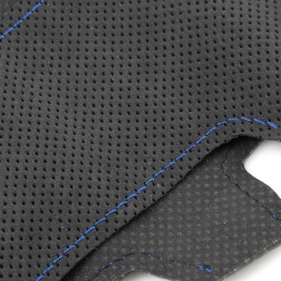 Suede Blue-Line Steering Wheel Leather Cover For Toyota Prius 30 XW30 2009-2015