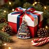 Seasonal Decorative Hanging Crafts USA 250th Anniversary Christmas Tree Pendant, Acrylic Memorial Ornament for American Patriotic United States