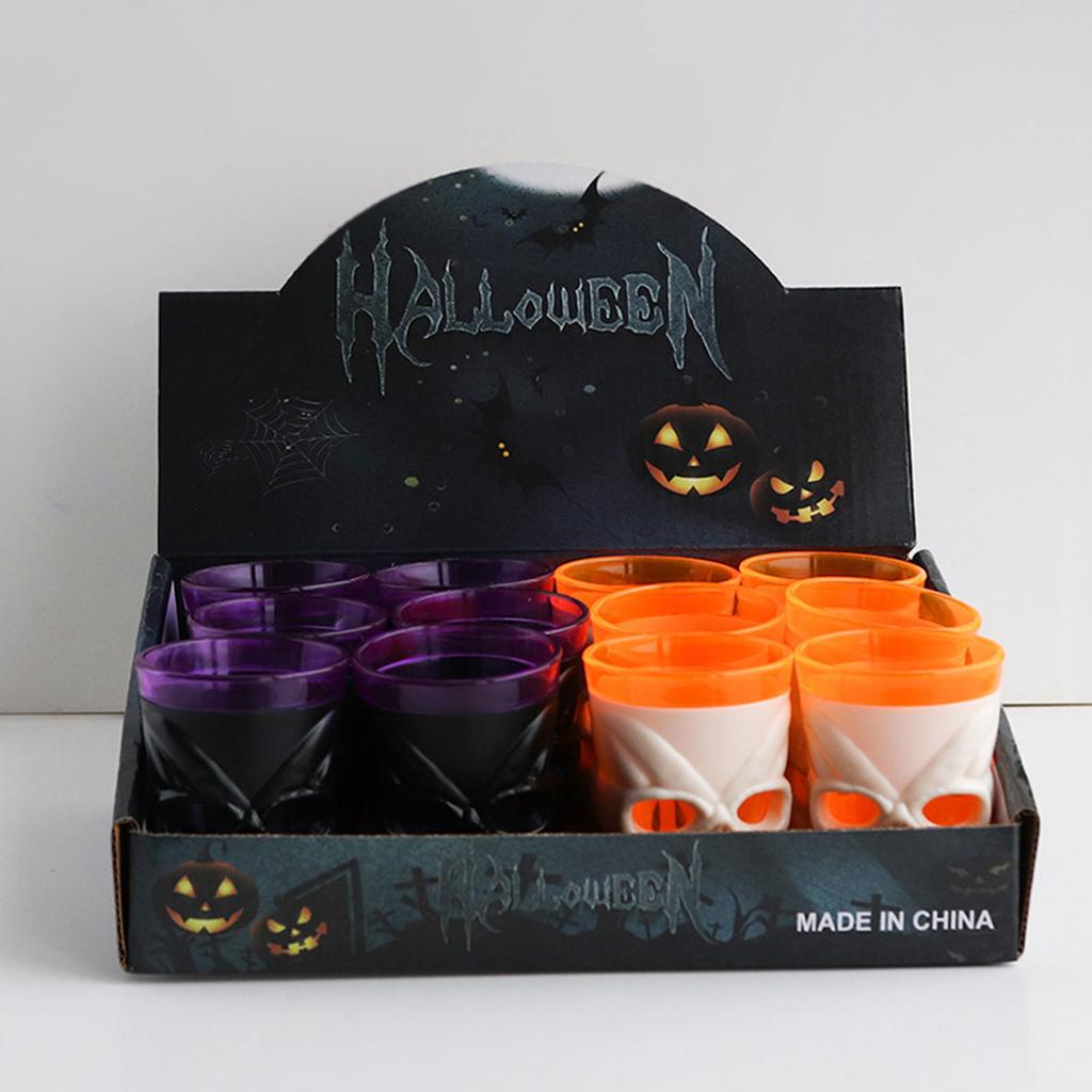 LED Totenkopf Weinglas Leuchtet im Dunkeln Kerzenlicht Party Tischdekoration Heimbar Zubehör