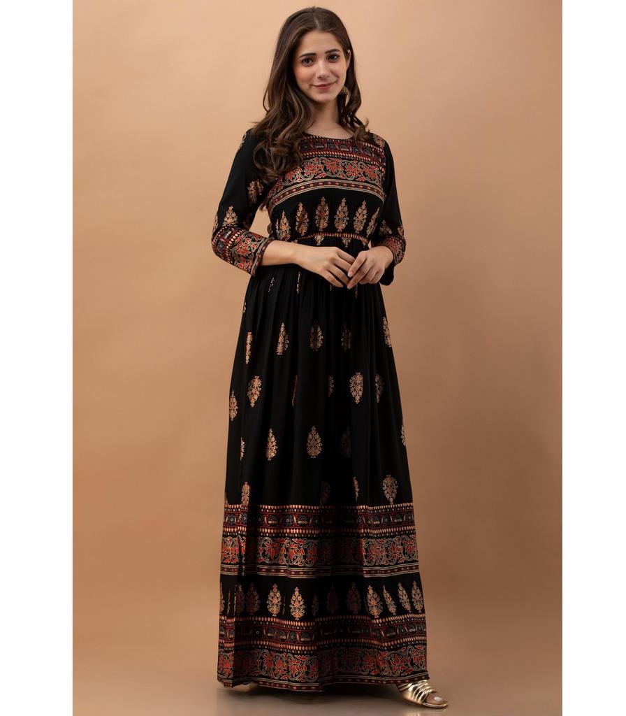 Indian Pakistani Top Tunic Anarkali Gown Bollywood Party Wear Ethnic Long Kurti Women