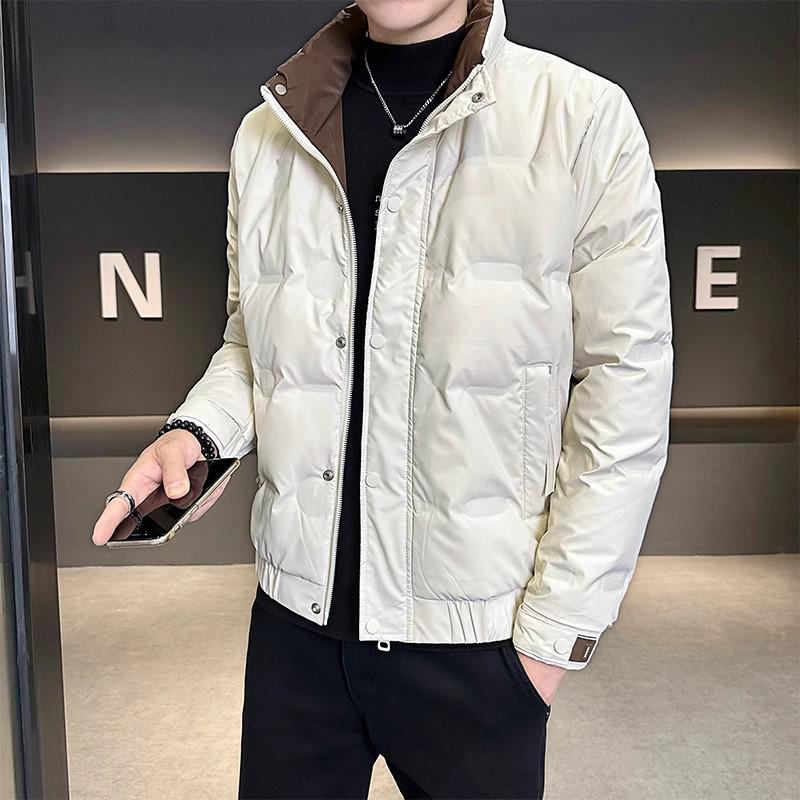 Men's 2025 Winter Trend Casual Stand-Up Collar Duck Down Jacket - Youthful Versatile Warm Outerwear