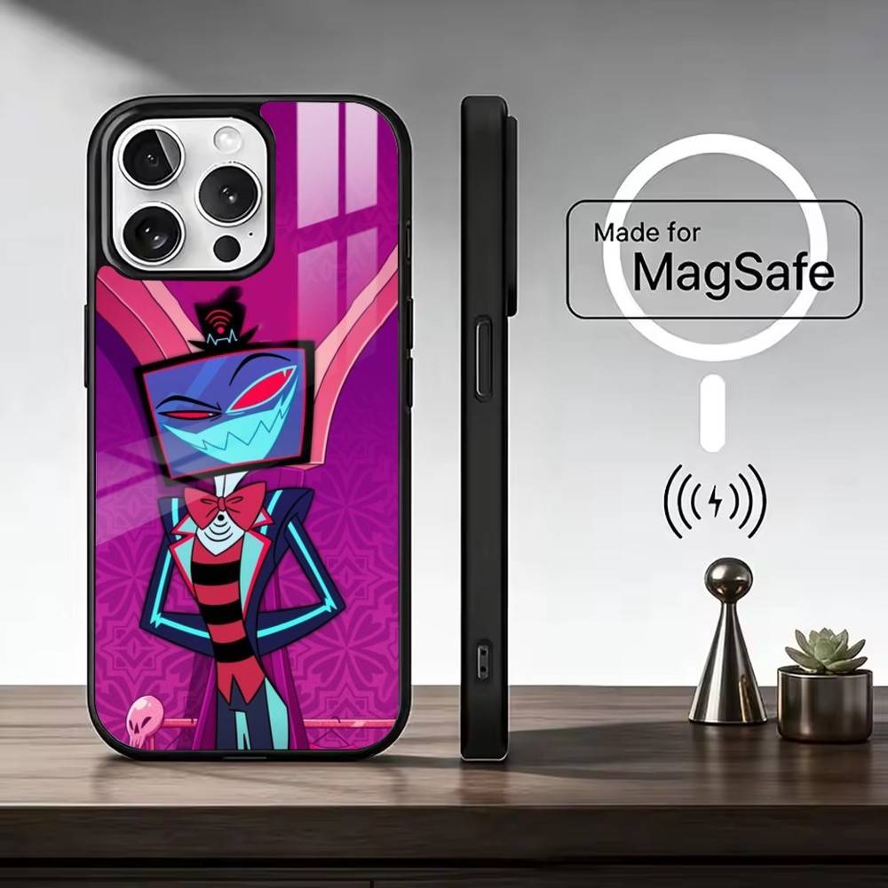 C-Cartoon h-Hazbin Vox H-Hotel Phone Case For iPhone17,16,15,14,13,12,11 Plus,Pro Max Magnetic For Magsafe Wireless Charging