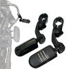 FOVPLUE Highway Motorcycle Adjustable Angle Highway Footpegs for Road Road Street Electra and 1 Highway Black 1.25" Pegs, Harley-Davidson Touring,