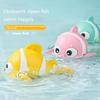Cute Clownfish Clockwork Wind-Up Children'S Bath Toys Toddlers Chain Swim Baby Bathe Toy Cute Animal Appease Water Toy Kids Gift