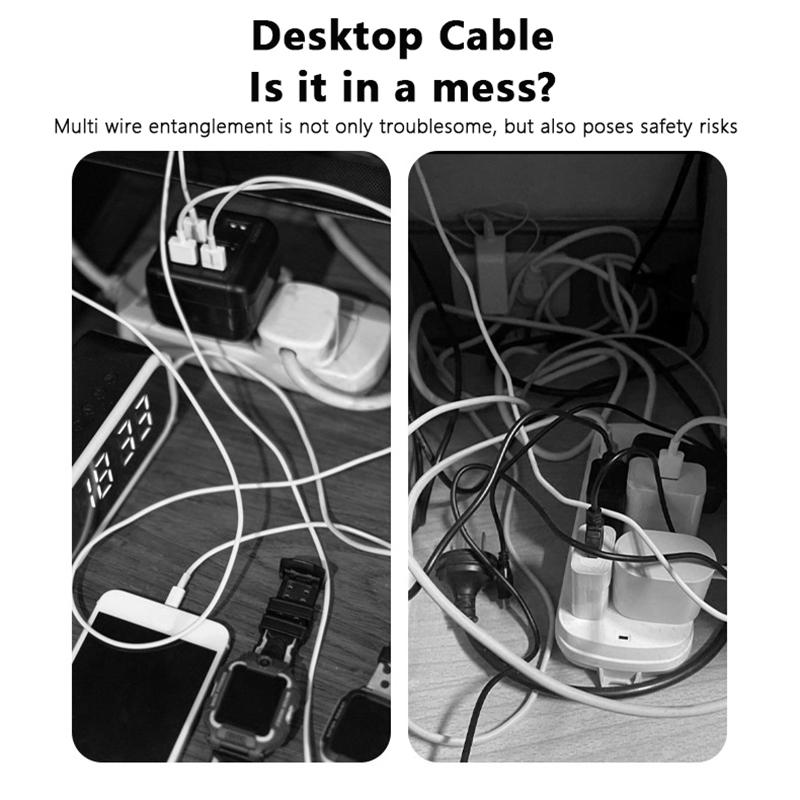 Datenkabelaufbewahrung Kabelaufwickler Ladekabel Datenkabelschutz Organizer Halter Fester Kabelclip Silikon Kabelorganisator