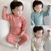 High-Waisted Baby Belly Protection Warm Underwear Set for Autumn & Winter