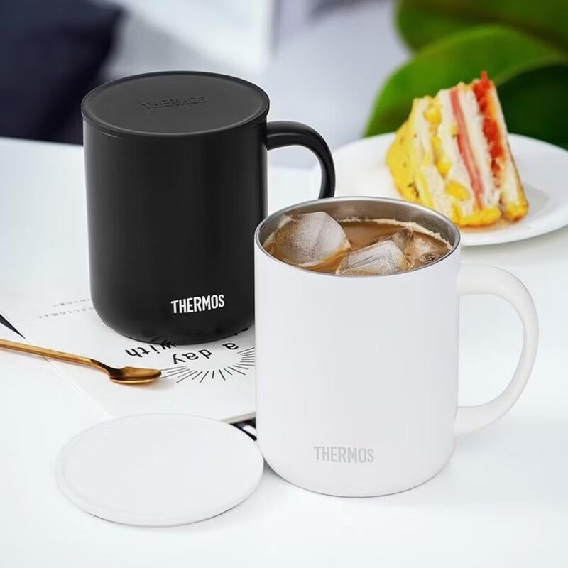 THERMOS Stainless Steel Coffee & Milk Mug with Lid