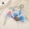 Simulation Flower Keychain Orchid Lily Adornment Handbag Pendant for School Students Women Girls