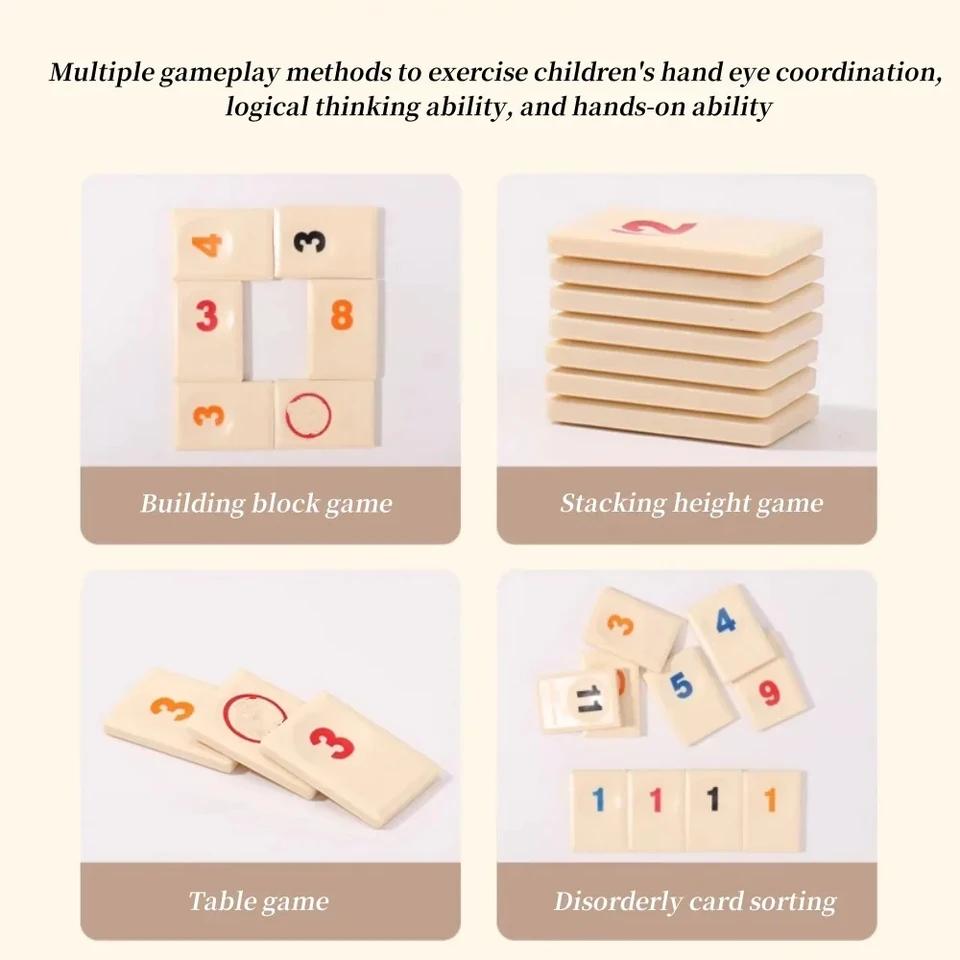 Standard Israeli Mahjong Digital Cards Rummy Classic Table Game Perfect for Family Gatherings and Travel Fun Party Games