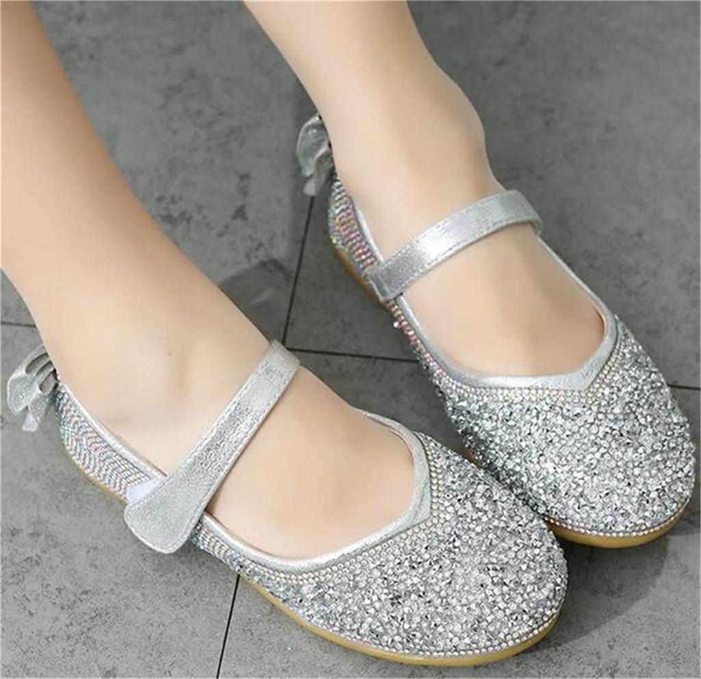 DADAWEN Formal Shoes for Dress Ribbon Princess Birthday 21cm Girls, Shoes, Kids, Girls, Decoration, Diamond, Shoes, Ceremony, Recital, Wedding, Gift,
