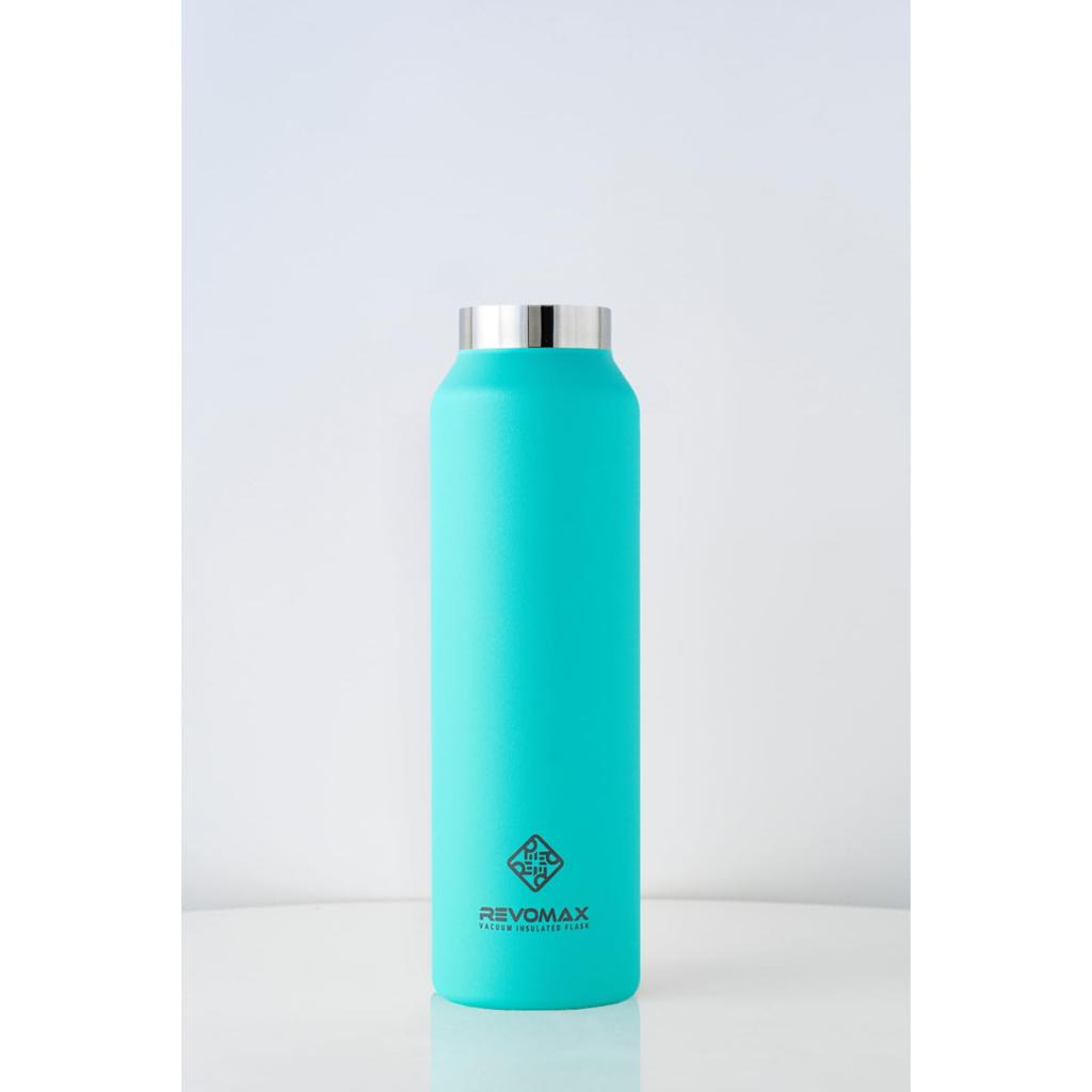 [REVOMAX Official] 16oz 473ml Carbonated Stainless Steel Bottle, Cap Sold Separately, Keeps Hot Drinks Hot for 18 Hours, Cold for 36 Hours, Vacuum