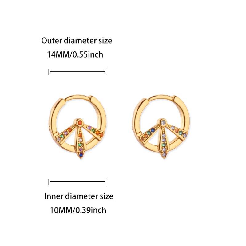 Light luxury diamond-set double-layer zircon ear buckle earrings butterfly love high-end fashion versatile earrings