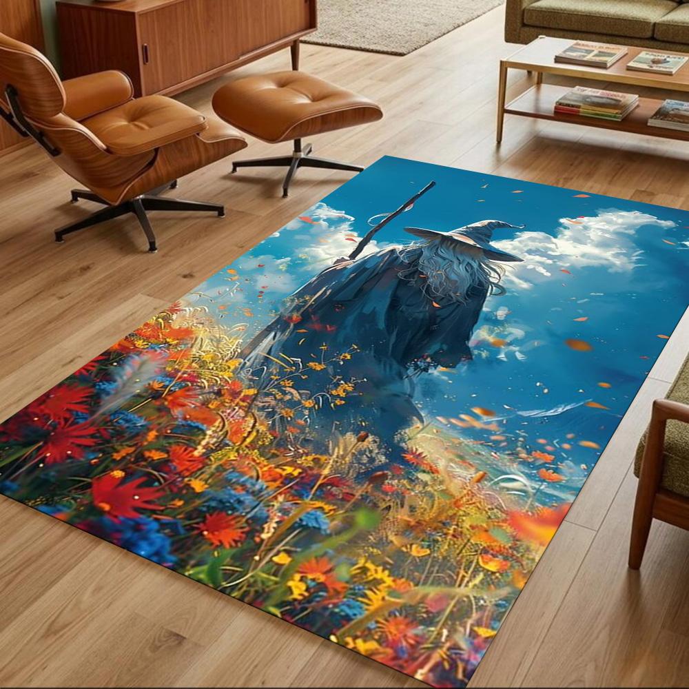 Lord Rings Area Rug Design for Entryway Study room Foyer Bedrooms Anti-slip Rug Office home decor Perfect Gift for Friends & Family