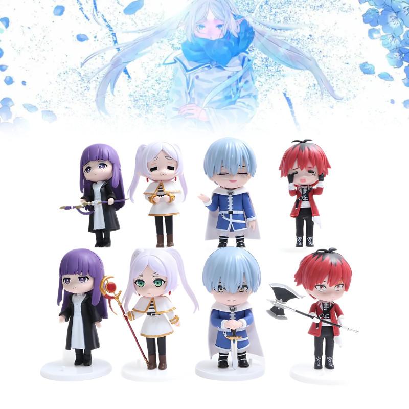 8pcs Beyond Frieren Journeys End Fern Stark Action Figure Anime Doll Display