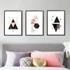 Nordische Dekoration Geometrische Wandkunst Leinwandmalerei Poster Dekoration Leinwandkunst Wandbilder Ungerahmt für Wohnzimmer Schlafzimmer Dekor Poster