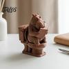 Whimsical Home Accents 3D Printed Hippopotamus Toilet Figurine, Funny Reading Bathroom Decor, Creative Hippo Decorative on Statue for Office Desk And