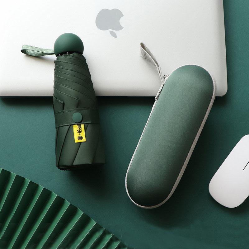 Dual-Use Compact Portable Sunshade, Pocket Capsule, UV Protection, Female Gift, Sunshade, Sun,5-section UMBRELLA