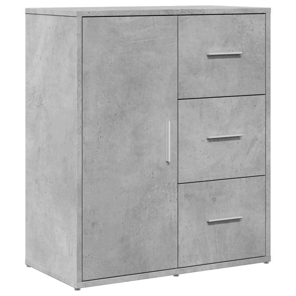 Vidaxl Szafka, Szarość Betonu, 60X31X70 Cm, Materiał Drewnopochodny