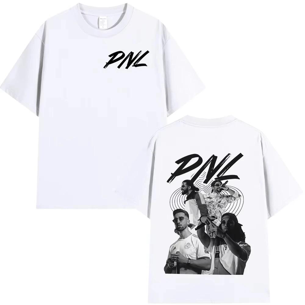Rapper PNL Que la famille Alubm graphicsCotton music Tshirt Unisex 2026 New Summer Hip hop unisex Short sleeve shirt fan gifts
