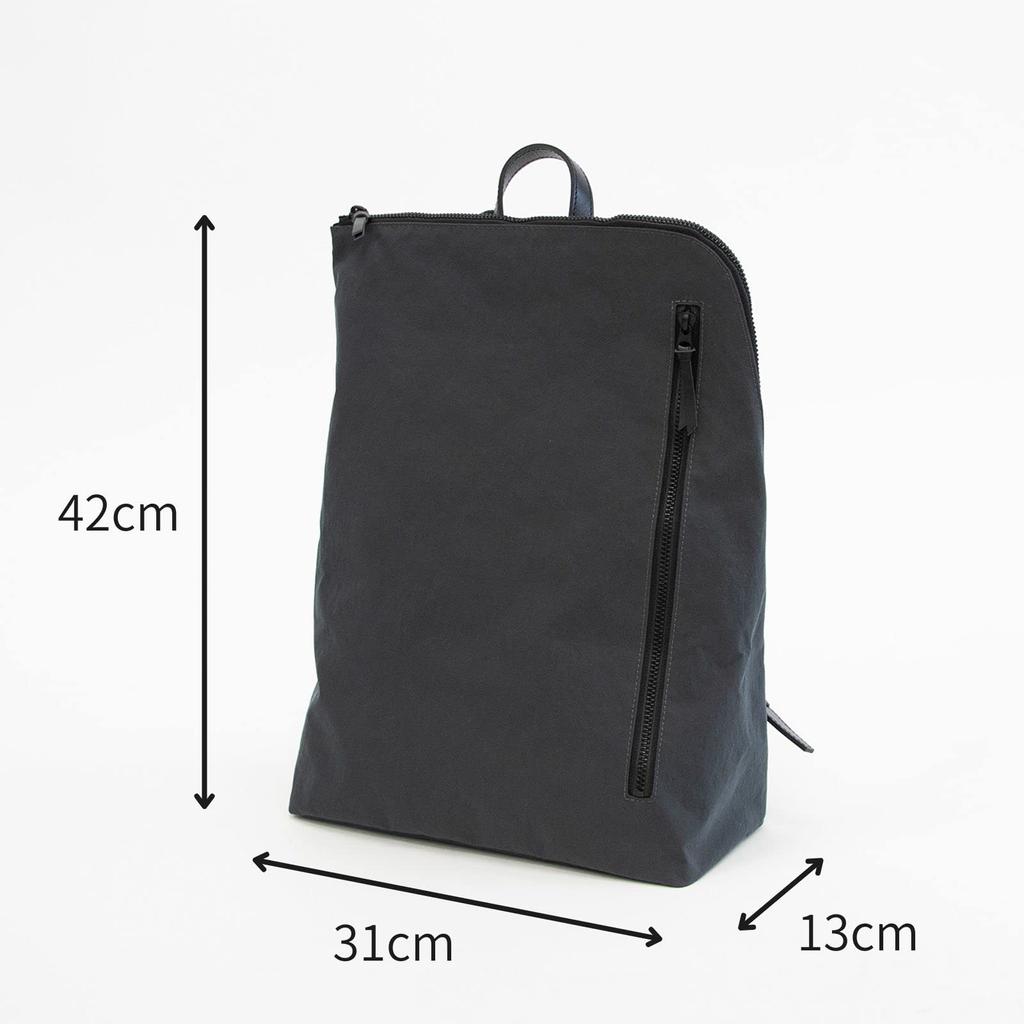 Root Japanese Backpack Habit Backpack Unisex Thin Lightweight Water Repellent A4 File PC Storage [Root] (Blue Gray)