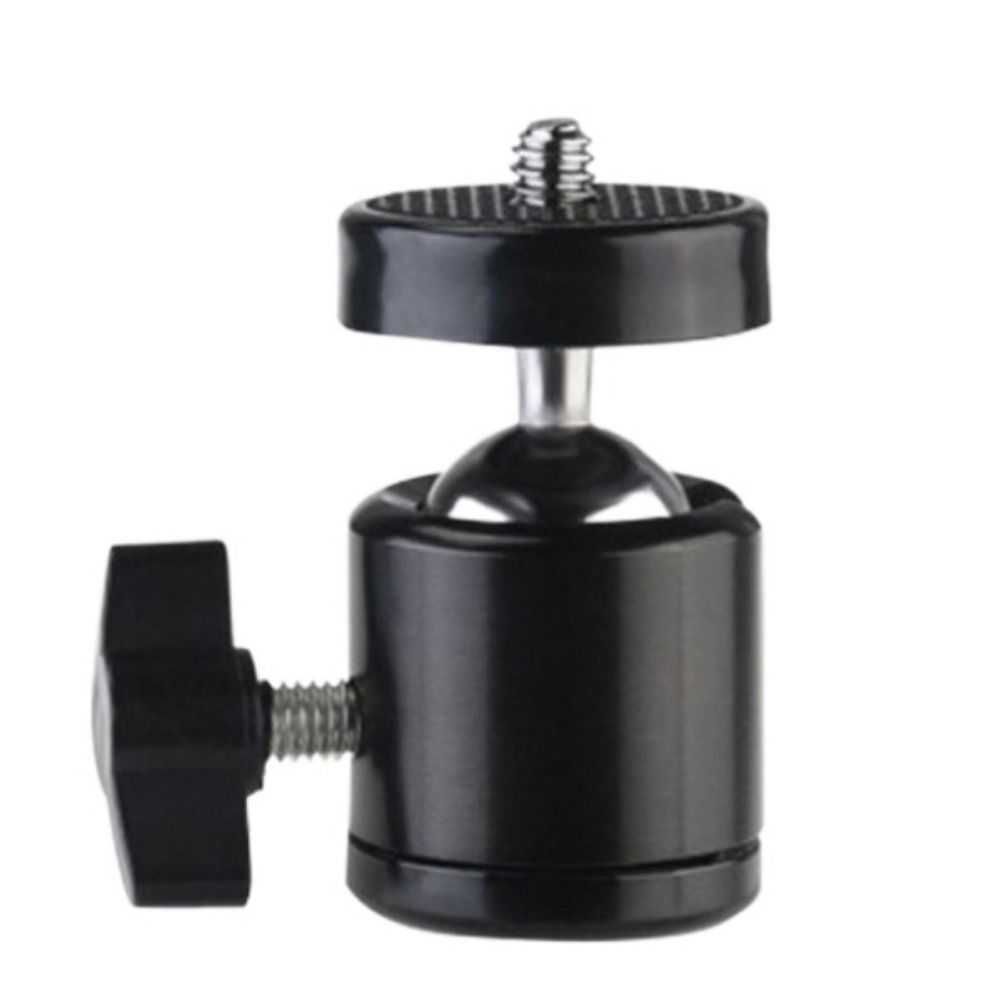 Rotary Mount Hot Shoe Ball Head 1/4" Screw Tripod Ball Head  for DSLR/DV