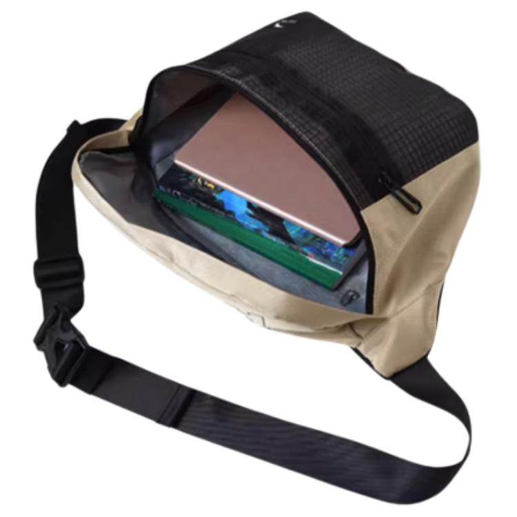 New Anta Variety Training Collection Fabric One Shoulder Crossbody Fanny Pack Unisex Khaki 992517131R-2