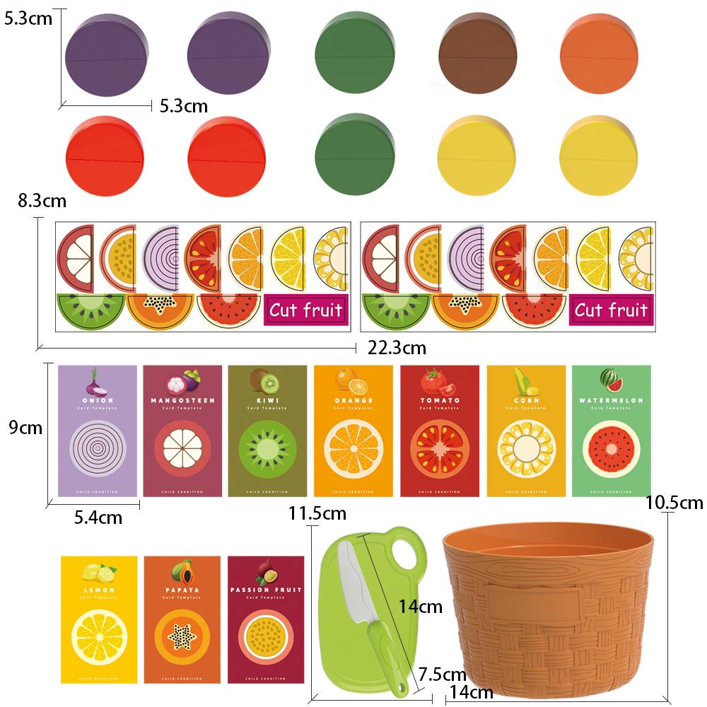 Fun Kitchen Kids' Educational Vegetable Cutting Toy Set