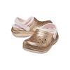 Crocs Classic Clog Fleece Lined Durable Cotton Sandals Kids Sandals Gold Pink 205937-2UB