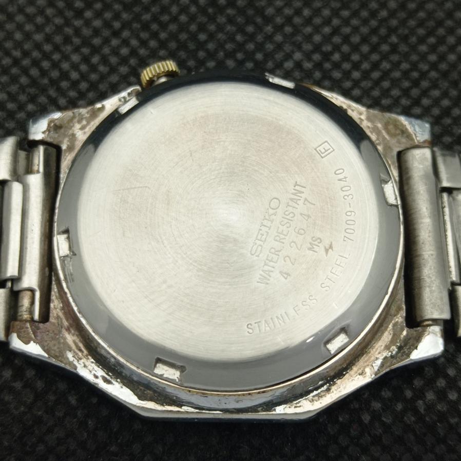 USED ELEGANT SEIKO 5 7019A MENS AUTOMATIC JAPAN ORIGINAL DIAL WATCH A416113-2 R10621f-a416113