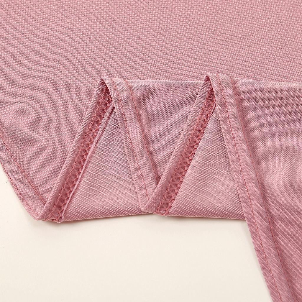 Muslim Abayas Full Cover Women Colthes Solid Color Inner Hijab Long Shawl Premium Cotton Hemp Hijab Ramadan Prayer Women Dress