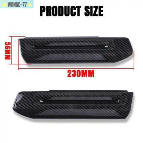 Interior Door Armrest Handle Decor Cover Trim For Ford Mustang 2015+Carbon Fiber